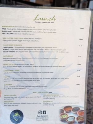 Menu photo 8 Casa Corazon Restaurant Phoenix, AZ