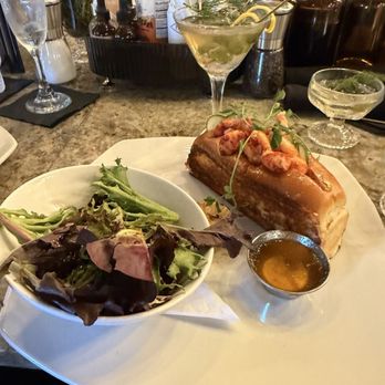 George Bistro + Bar - Lobster roll no lobster barely 2 ounces! Ugh! - New American Near Me - Pensacola, Florida George Bistro + Bar - Lobster roll no lobster barely 2 ounces! Ugh! - New American Near Me - Pensacola, Florida