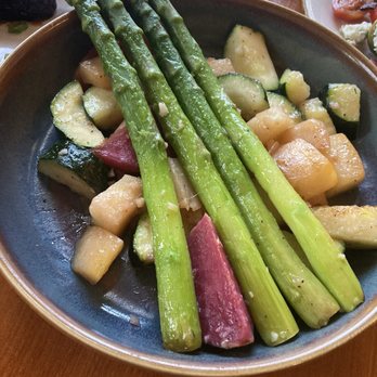 Great Blue Heron Grill - A side of veggies, french fries, a wedge salad, and char su ribs - American Near Me - Blaine, Washington Great Blue Heron Grill - A side of veggies, french fries, a wedge salad, and char su ribs - American Near Me - Blaine, Washington