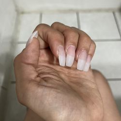 Sophia Nails - Horrible nails. Asked for square got sideways coffin instead