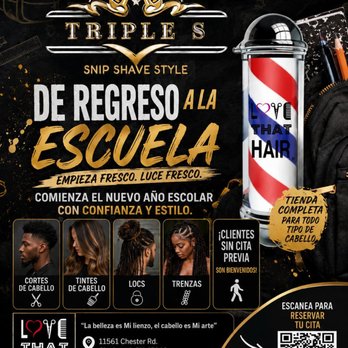 Love That Hair - BARBER - PATRICK LOGO & MULTILINGUAL:
SERVICE ALL HAIR TYPES - Hair Stylists Near Me - Cincinnati, Ohio Love That Hair - BARBER - PATRICK LOGO & MULTILINGUAL:
SERVICE ALL HAIR TYPES - Hair Stylists Near Me - Cincinnati, Ohio
