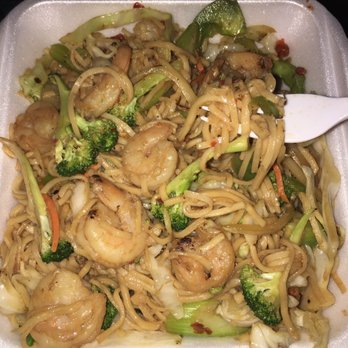 Gina's Restaurant - Soft shrimp noodles with added broccoli! (Extra charge for the broccoli) - Korean Near Me - Woodburn, Oregon