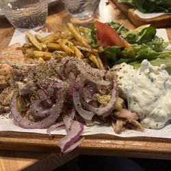 Kouzina - Greek chicken, fries, pita, tzatziki