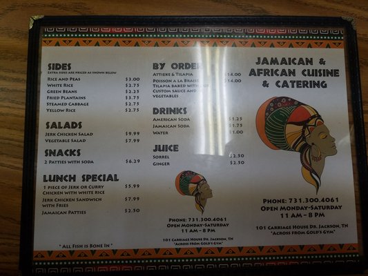 Menu photo 6 Jamaican & African Cuisine Jackson, TN