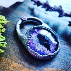 Contra Costa Crystal Fair - Copper dragon eye pendant
