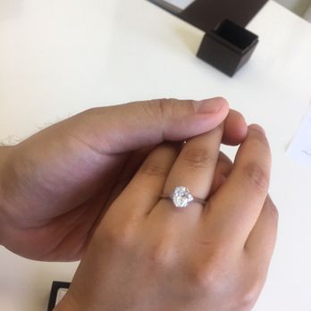 Adiamor - My beautiful ring!!!! I custom design it! Oval, E color, IF clarity with side stone! - Jewelry Near Me - Los Angeles, California