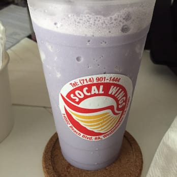 SoCal Wings - Taro smoothie after a few sips - Chicken Wings Near Me - Westminster, California SoCal Wings - Taro smoothie after a few sips - Chicken Wings Near Me - Westminster, California