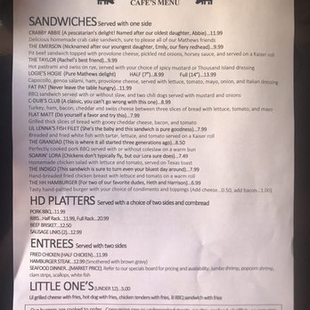 Howard Dooley Cafe - Lunch menu - Breakfast & Brunch Near Me - Mathews, Virginia
