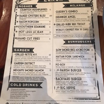 The Parish - Lunch menu - Gastropubs Near Me - Tucson, Arizona