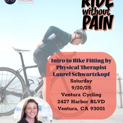 Ventura Cycling Center - Bike fitting is all about making sure your bike fits you to ride comfortably without any pain.