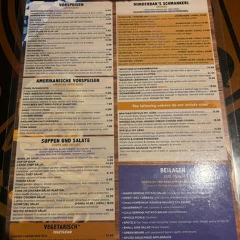 Mr. Dunderbak's - Menu - German Near Me - Tampa, Florida
