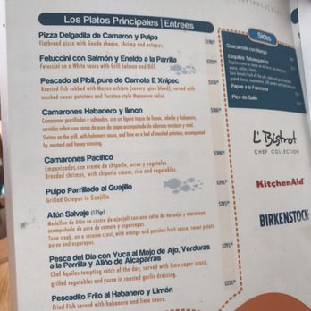La Fishería - Part of the menu. - Seafood Near Me - Playa del Carmen, ROO La Fishería - Part of the menu. - Seafood Near Me - Playa del Carmen, ROO