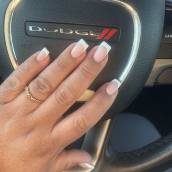 4H Nails and Spa - French tip nails by Mike. This was a fill, reshaped, and paint. - Nail Salons Near Me - Riverside, California 4H Nails and Spa - French tip nails by Mike. This was a fill, reshaped, and paint. - Nail Salons Near Me - Riverside, California