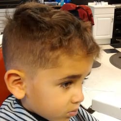 J & R Hair Service - Lil guy fade on the sides , curly on top