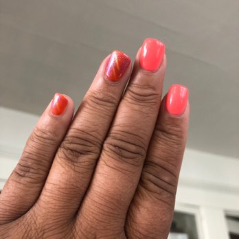 Alberta Nails Spa - I love my manicure. Tried gel for the first time and I love this cat eye look, too! - Nail Salons Near Me - Portland, Oregon