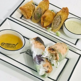 Twenty Pho Hour - 2 Piece Philly Egg Roll 2 Piece Baked Salmon Summer Roll with Fish Sauce - Noodles Near Me - Orlando, Florida Twenty Pho Hour - 2 Piece Philly Egg Roll 2 Piece Baked Salmon Summer Roll with Fish Sauce - Noodles Near Me - Orlando, Florida