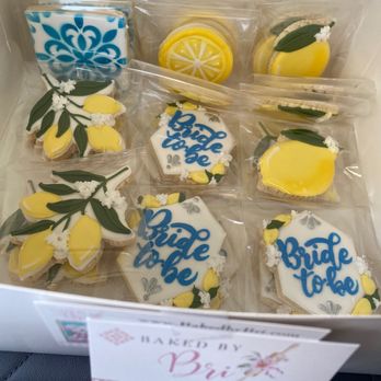 Baked By Bri - Bride to be lemon/positano theme - Bakeries Near Me
