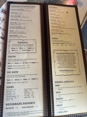 Menu photo 3 The Old Fish House Bar and Grill Grant, FL Menu photo 3 The Old Fish House Bar and Grill Grant, FL