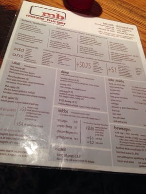Menu photo 8 Moxie Burger Marietta, GA