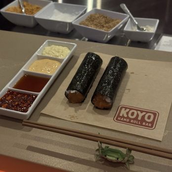 Koyo Hand Roll Bar - salmon - Sushi Bars Near Me - Houston, Texas Koyo Hand Roll Bar - salmon - Sushi Bars Near Me - Houston, Texas