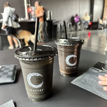 Gravves Coffee - Forest Dweller Latte and Vanilla Lavender Latte - Food Trucks Near Me - San Antonio, Texas Gravves Coffee - Forest Dweller Latte and Vanilla Lavender Latte - Food Trucks Near Me - San Antonio, Texas