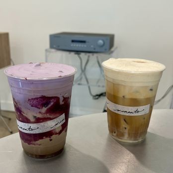 Memento Coffee Works - Ube Latte & Memento Latte - Coffee & Tea Near Me - Long Beach, California