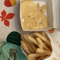 This is what was in my kindergartener's Happy Meal.  She asked for Chicken McNuggets.  I don't even know what this disgusting stuff is.