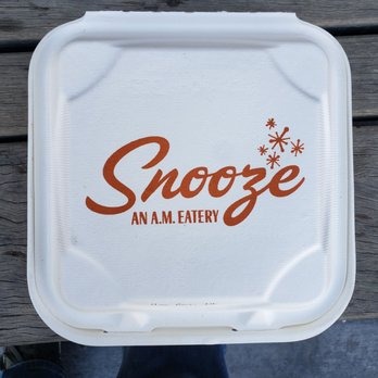 Snooze, an A.M. Eatery - Snooze take out box. - Breakfast & Brunch Near Me - Phoenix, Arizona Snooze, an A.M. Eatery - Snooze take out box. - Breakfast & Brunch Near Me - Phoenix, Arizona