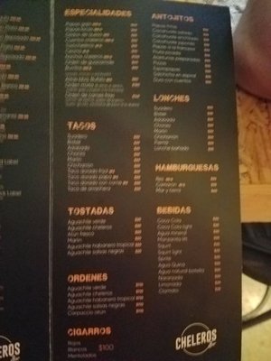 Menu photo 1 Cheleros Guadalajara, JAL