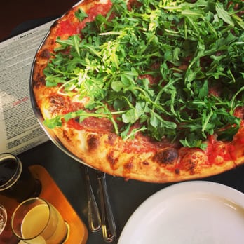 Double Mountain - Salami pie with beer flight - Breweries Near Me - Hood River, Oregon Double Mountain - Salami pie with beer flight - Breweries Near Me - Hood River, Oregon