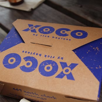 Xoco - the box it comes in - Mexican Near Me - Chicago, Illinois