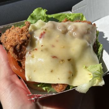 Chick-fil-A - Sandwich without a top bun (bottom one's there) -- happened on two separate occasions - Fast Food Near Me - Tempe, Arizona