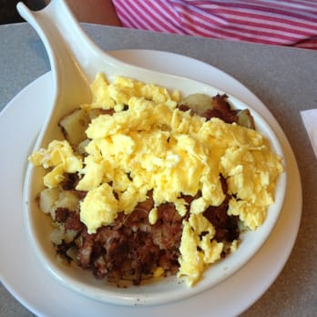 Omega Restaurant - Hash omelette, such a big portion served w/toast. - American Near Me - Milpitas, California