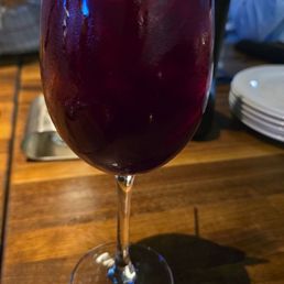 Midnight sangria (red wine + remy)