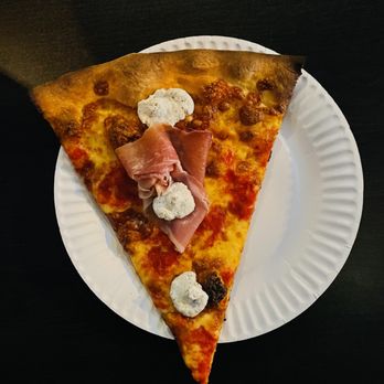 Pie Trap Pizza - Salt-N-Pepa (Pepperoni Slice with Ricotta and Prosciutto on top). - Pizza Near Me - Covina, California Pie Trap Pizza - Salt-N-Pepa (Pepperoni Slice with Ricotta and Prosciutto on top). - Pizza Near Me - Covina, California