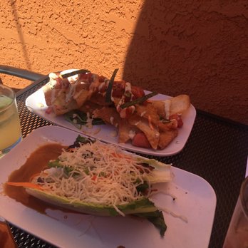 Skyline Kitchen & Vine - Ahi Tartar nachos and Thai Chicken Wraps - New American Near Me - Reno, Nevada Skyline Kitchen & Vine - Ahi Tartar nachos and Thai Chicken Wraps - New American Near Me - Reno, Nevada
