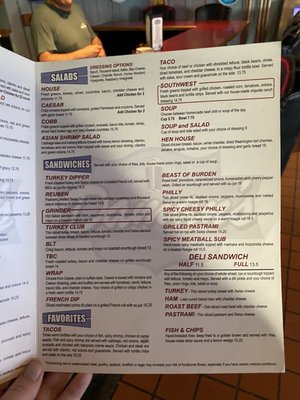 Menu photo 2 Daman's Bar and Grill Redmond, WA
