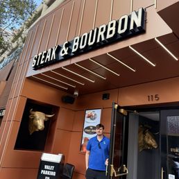 Exterior outside entrance of Steak & Bourbon - Louisville, Kentucky Exterior outside entrance of Steak & Bourbon - Louisville, Kentucky