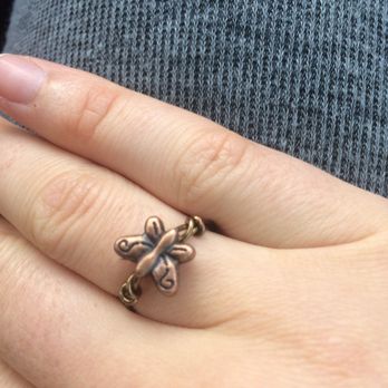 Small Potatoes Crafts and Gifts - Beautiful wire butterfly ring! Only $8! ~ made locally in Southeastern Connecticut! - Arts & Crafts Near Me - Norwich, Connecticut