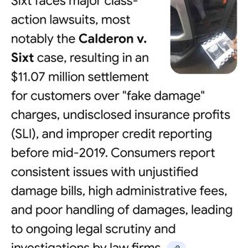 Sixt Rent A Car - Overview of lawsuit - Car Rental Near Me - West Palm Beach, Florida Sixt Rent A Car - Overview of lawsuit - Car Rental Near Me - West Palm Beach, Florida