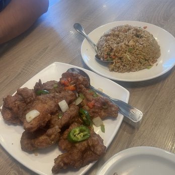 Prosperity Szechuan Cuisine - E2. Salt and Pepper Pork Chops K4. Chicken Fried Rice - Szechuan Near Me - Stockton, California Prosperity Szechuan Cuisine - E2. Salt and Pepper Pork Chops K4. Chicken Fried Rice - Szechuan Near Me - Stockton, California