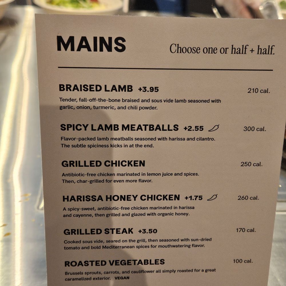 CAVA - Mains selection - Salad Near Me - San Marcos, California