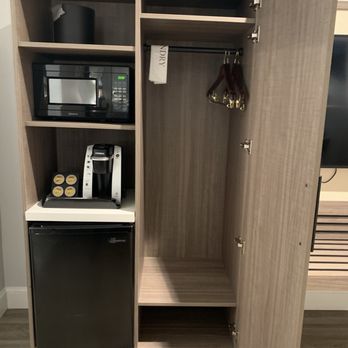 Hotel Skye - Small closet next to the necessities - Hotels Near Me - San Bruno, California Hotel Skye - Small closet next to the necessities - Hotels Near Me - San Bruno, California