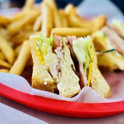 Grover's Fingers & Wings - Hubby loves The Club Sandwich combo :)...