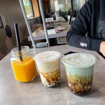 Mavi's Pizza and Pasta - mango, banana brown sugar, mugwort brown sugar - Bubble Tea Near Me - Fort Lee, New Jersey Mavi's Pizza and Pasta - mango, banana brown sugar, mugwort brown sugar - Bubble Tea Near Me - Fort Lee, New Jersey