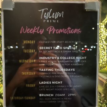 Tulum Prime - Weekly specials - New Mexican Cuisine Near Me - Coral Springs, Florida Tulum Prime - Weekly specials - New Mexican Cuisine Near Me - Coral Springs, Florida