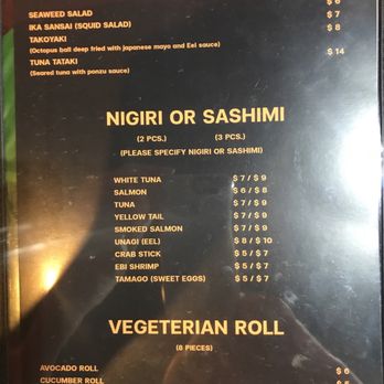 Elephant #8 Thai Taste - The sushi menu - Thai Near Me - Slippery Rock, Pennsylvania Elephant #8 Thai Taste - The sushi menu - Thai Near Me - Slippery Rock, Pennsylvania