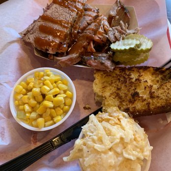 Moe's Original Bar B Que - Two choice combo. Angle makes it look bigger than it actually was. - Barbeque Near Me - Fort Collins, Colorado Moe's Original Bar B Que - Two choice combo. Angle makes it look bigger than it actually was. - Barbeque Near Me - Fort Collins, Colorado