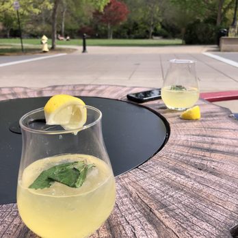 Skout - a glass of lemonade on a table - Cocktail Bars Near Me - Salem, Oregon