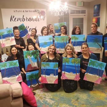 Rembrandt & Rosé - Final painting - Paint & Sip Near Me - Turlock, California Rembrandt & Rosé - Final painting - Paint & Sip Near Me - Turlock, California